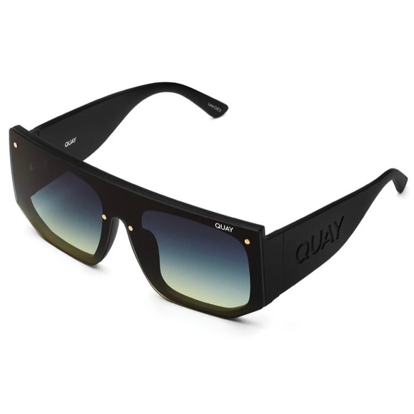QUAY Fully Booked Sunglasses Black Smoke Green - Picture 6 of 10
